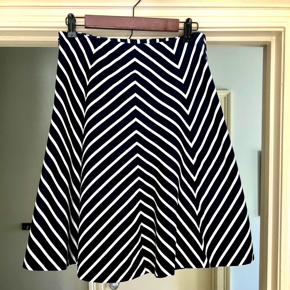 Navy striped skirt size 4. The limited.